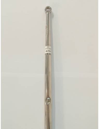 Candelero 25x2mm largo 610mm en acero inoxidable