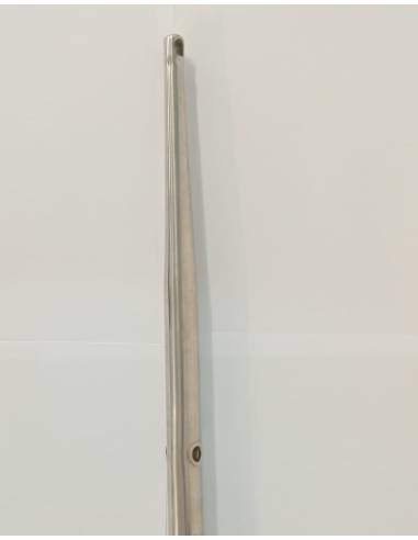Candelero 25x2mm largo 625 mm en acero inoxidable