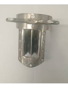 Reenvio salida mastil en inox con cancamos