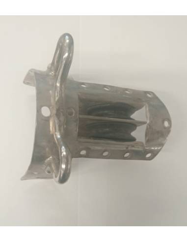 Reenvio salida mastil en inox con cancamos