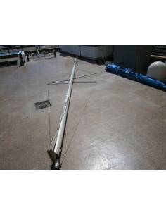 Mastil aluminio 7 mts c/jarcia y cabulleria