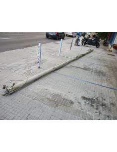 8,70 m Aluminiummast mit Takelage und Kabeln