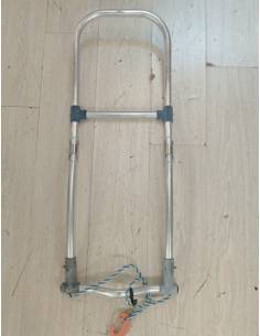 Escalera aluminio plegable para neumatica 2 peldaños