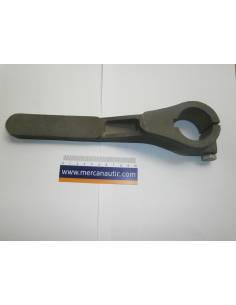 Canne en bronze pour mât de safran sortie 40mm 2