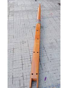 Balloon baupres bowsprit vintage solid wood L 3.70mts with varnished hardware
