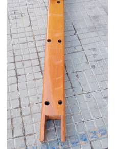 Botalón baupres bowsprit vintage  madera macizo L 3.70mts con herraje barnizado