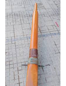 Botalón baupres bowsprit vintage  madera macizo L 3.70mts con herraje barnizado