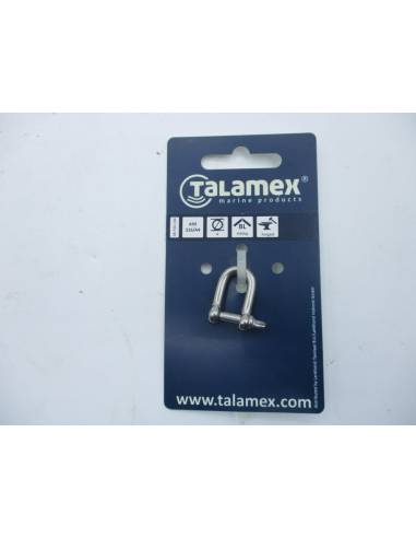 Grillete recto inox 4mm TALAMEX 640kgs
