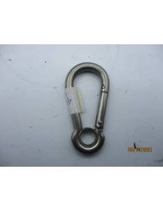 Moschettone in acciaio inox con occhiello da 6 mm