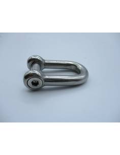 Grilletes 10mm forjados inox recto con eje 6 lados AISI316 2