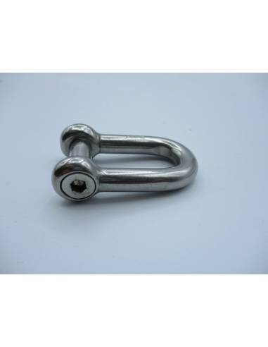 Grilletes 10mm forjados inox recto con eje 6...