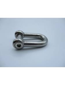 Grilletes 10mm forjados inox recto con eje 6 lados AISI316