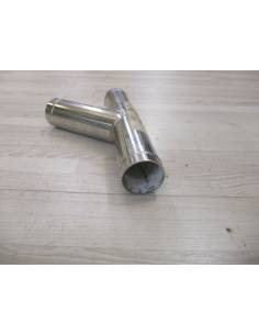 Pièce en acier inoxydable Y tube 40mm 2