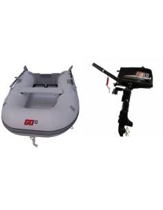 Pack barca neumatica GOII  2,90mts suelo aluminio +...