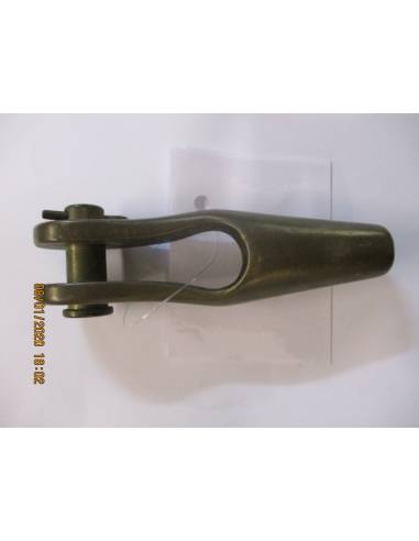 Cosse à fourche - embout bronze 8mm