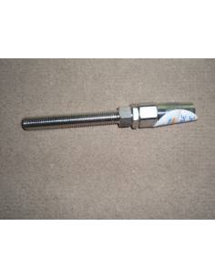 Terminale con filetto passo destro onda blu 6