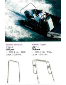Arco neumatica simple inox h 1500 l1000 lmax 1300mm