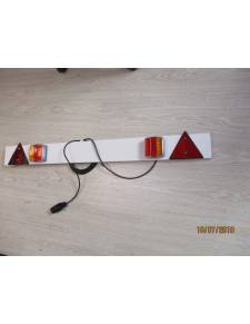 Plaque feux de remorque + câble 5mts