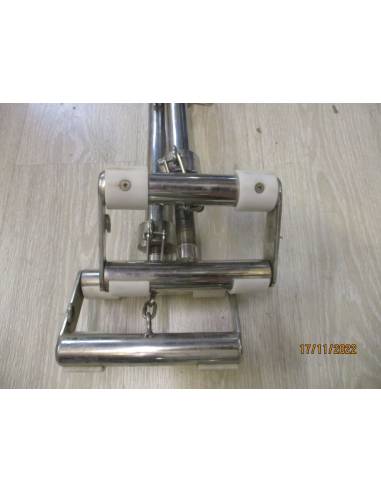 Juego soportes neumatica inox regulables