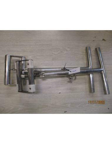 Juego soportes neumatica inox regulables