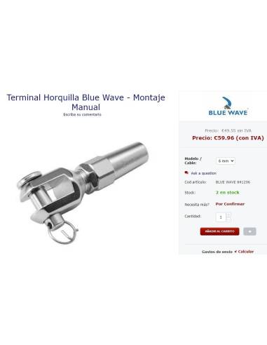 Borne à fourche BLUE WAVE 84106