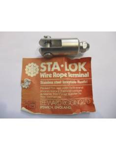 Terminal STA.LOK 6 mm cable 1x19 inox 2