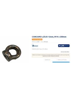 Cancamo WICHARD REF 6368 D 12 mm 2