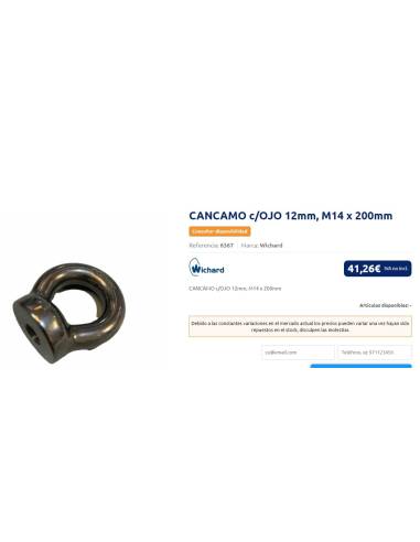 WICHARD eyebolt REF 6368 D 12mm