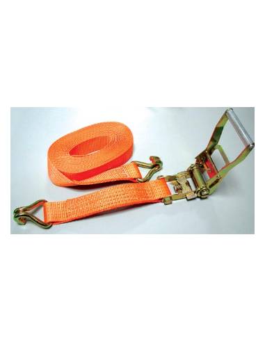 Cincha con tensor y doble gancho 50mm, 8m, 5000kgs