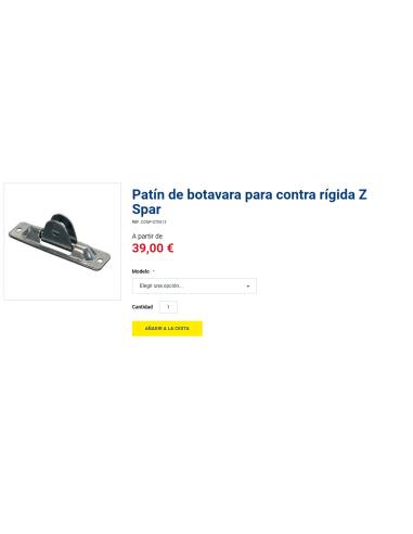 Patín de botavara para contra rígida Z Spar