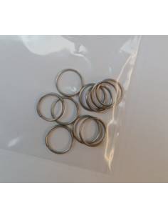 13mm double loop rings for tensors steel stainless