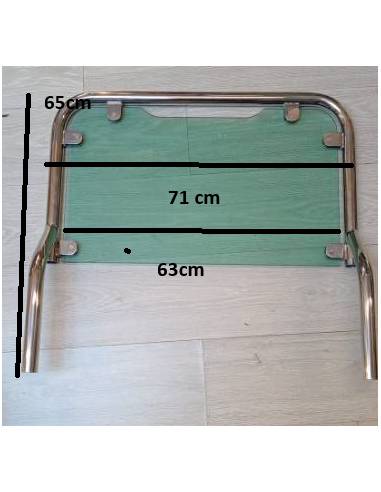 Parabrisas para consola metacrilato/inox