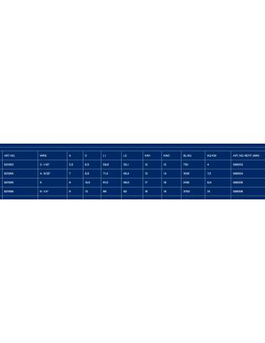 Blue wave Terminales de ojo sin engarce 821906