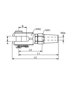Blue wave Terminales de horquilla sin engarce  841207 2