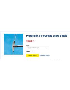 Botalo Protección de crucetas cuero  C 230mm 2