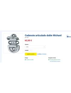 Wichard Cadenote articulado doble 6mm 2