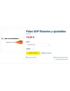 Scala paddle semplice 1,70-2,10mts