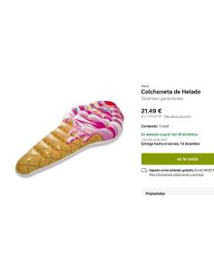 Intex matelas ICE CREAM MAT 2