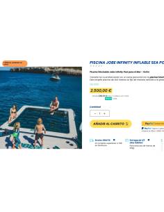 Jobe antimeduse piscina 4x4 mt Jobe infinty pool 2