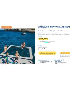 Jobe antimeduse pool 4x4 mts Jobe infinty pool