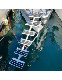 Escalera/pasarela aluminio 6 peldaños 2