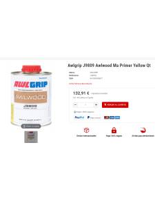 Awlgrip J9809 Awlwood Ma Imprimación Amarilla Qt
