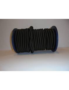 Elastic rope latex/polyester 12 mm black