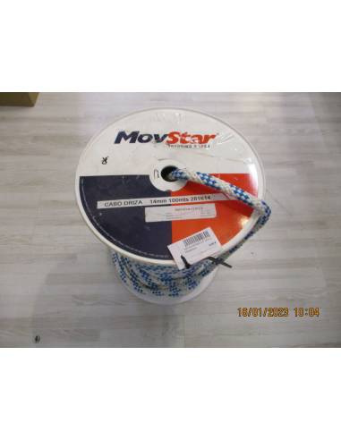 Halyard rope MV BRAID 24C 14mm pvp/mts white, blue