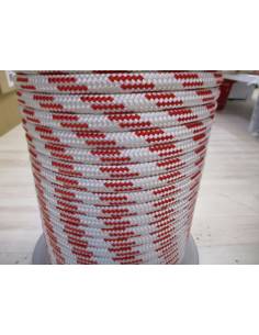 Cabo driza MV BRAID 24C 14mm pvp/mts blanco, ROJO