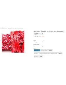Gottifredi Maffioli corporal dyneema 6.5 mm SUPERSWIFT