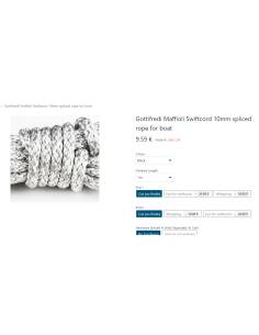 Gottifredi Maffioli corporal 10mm Dyneema DSK78 SWIFTCORD 2