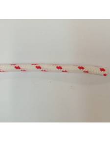 Regatta color cabo 5mm polyester HT torsion especial bco/rojo