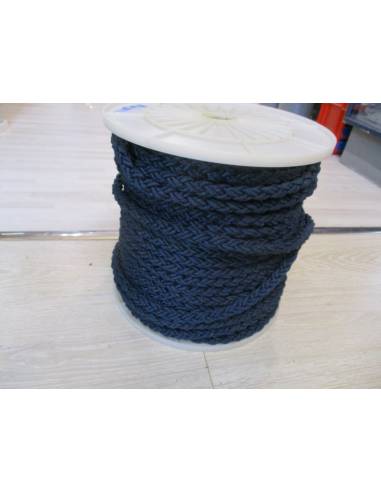 Amarre 14 mm bleu perle 8 brins blancs rt 4200kgs