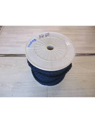 Amarre 14 mm bleu perle 8 brins blancs rt 4200kgs